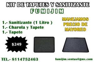 TAPETE SANITIZANTE Y DESINFECTANTE
